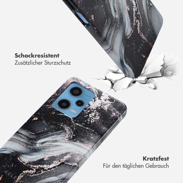 Selencia Vivid Back Cover für das Xiaomi Redmi Note 12 Pro - Chic Marble Black