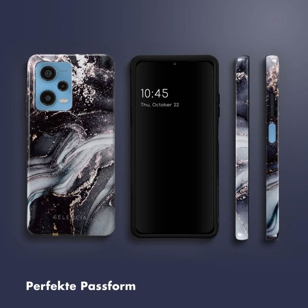 Selencia Vivid Back Cover für das Xiaomi Redmi Note 12 Pro - Chic Marble Black