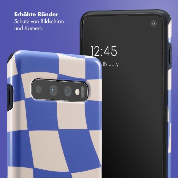 Selencia Vivid Back Cover für das Samsung Galaxy S10 - Groovy Sapphire Blue