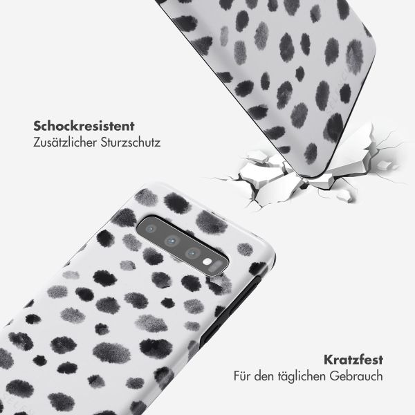 Selencia Vivid Back Cover für das Samsung Galaxy S10 - Trendy Leopard