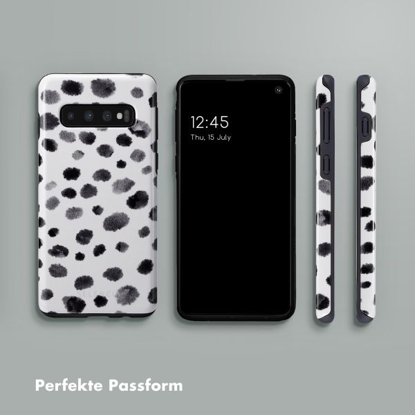 Selencia Vivid Back Cover für das Samsung Galaxy S10 - Trendy Leopard