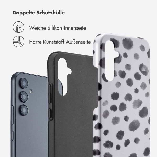 Selencia Vivid Back Cover für das Samsung Galaxy A34 (5G) - Trendy Leopard