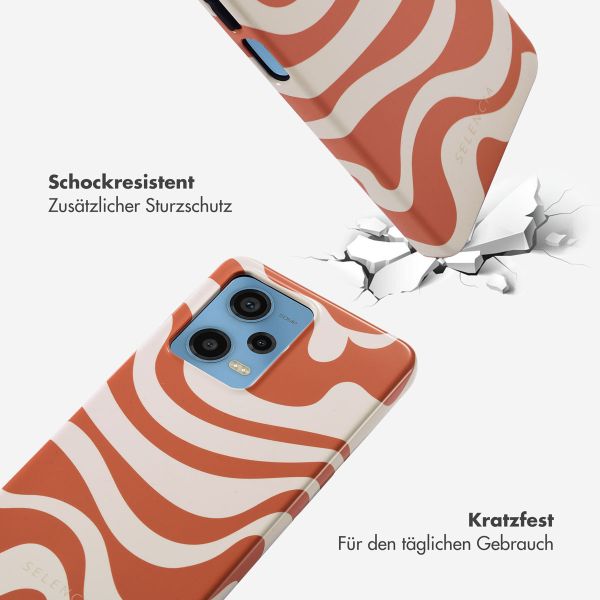 Selencia Vivid Back Cover für das Xiaomi Redmi Note 12 Pro - Dream Swirl Orange