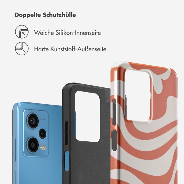 Selencia Vivid Back Cover für das Xiaomi Redmi Note 12 Pro - Dream Swirl Orange