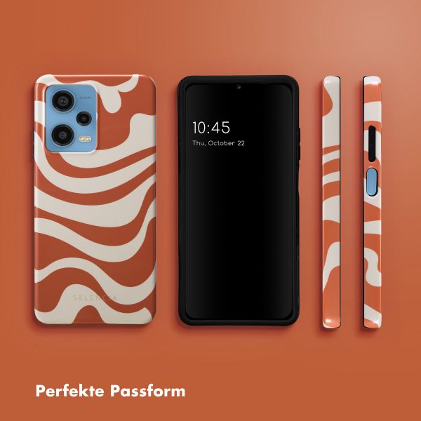 Selencia Vivid Back Cover für das Xiaomi Redmi Note 12 Pro - Dream Swirl Orange