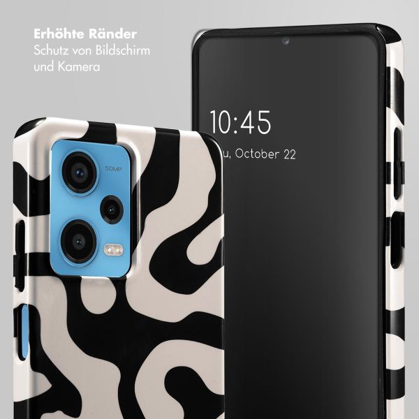 Selencia Vivid Back Cover für das Xiaomi Redmi Note 12 Pro - Art Wave Black