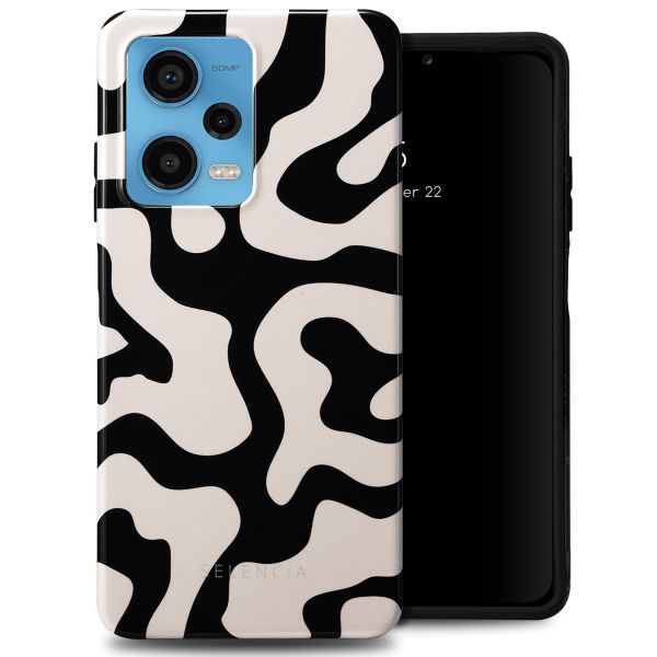 Selencia Vivid Back Cover für das Xiaomi Redmi Note 12 Pro - Art Wave Black