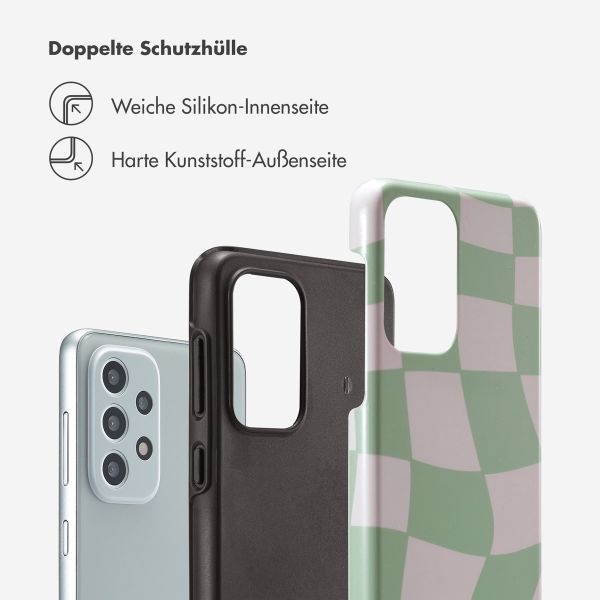 Selencia Vivid Back Cover für das Samsung Galaxy A33 - Groovy Sage Green