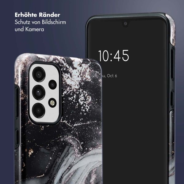 Selencia Vivid Back Cover für das Samsung Galaxy A33 - Chic Marble Black