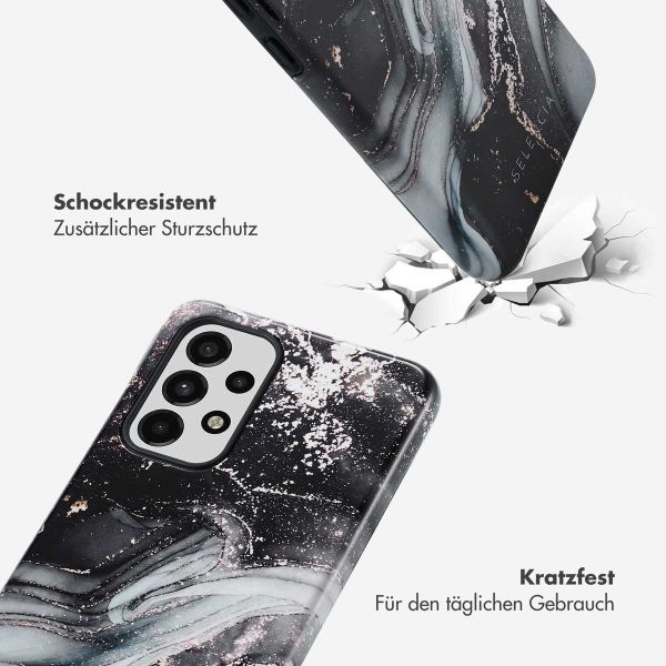 Selencia Vivid Back Cover für das Samsung Galaxy A33 - Chic Marble Black