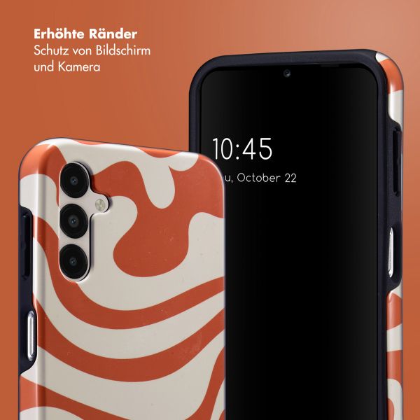 Selencia Vivid Back Cover für das Samsung Galaxy A14 (5G/4G) - Dream Swirl Orange