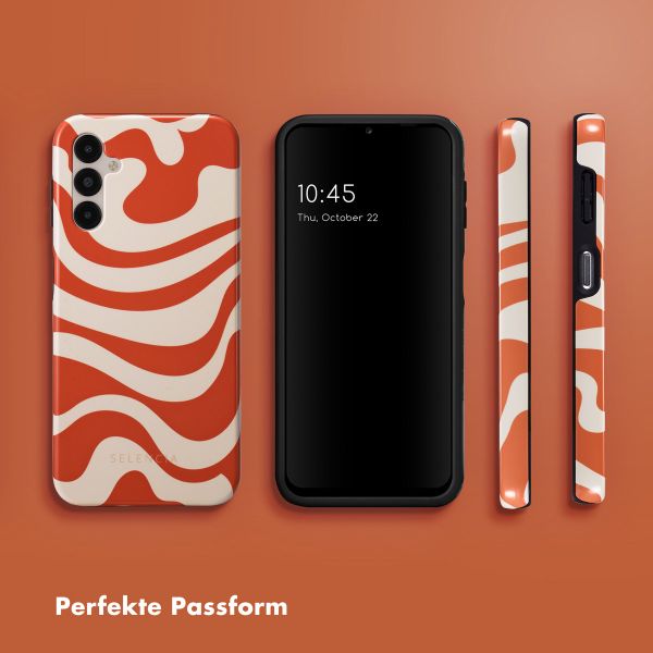 Selencia Vivid Back Cover für das Samsung Galaxy A14 (5G/4G) - Dream Swirl Orange