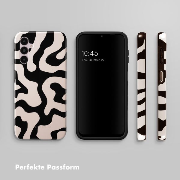 Selencia Vivid Back Cover für das Samsung Galaxy A14 (5G/4G) - Art Wave Black