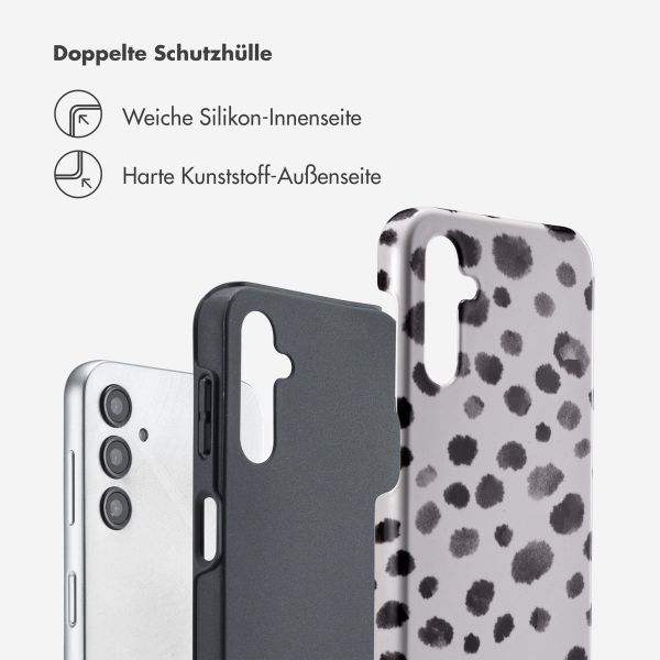 Selencia Vivid Back Cover für das Samsung Galaxy A14 (5G/4G) - Trendy Leopard