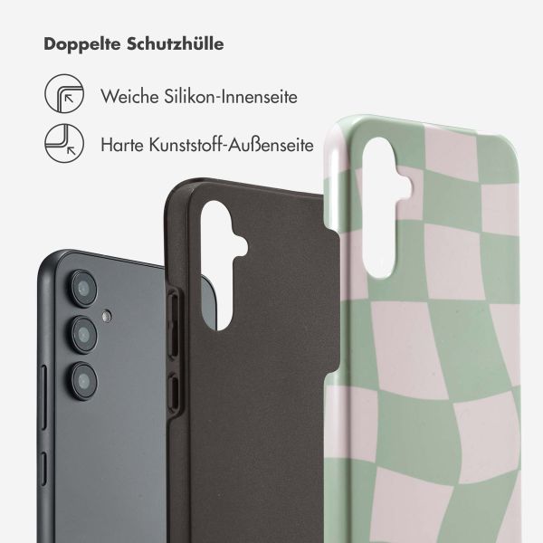 Selencia Vivid Back Cover für das Samsung Galaxy A34 (5G) - Groovy Sage Green