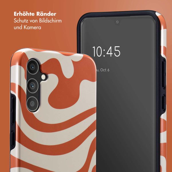 Selencia Vivid Back Cover für das Samsung Galaxy A34 (5G) - Dream Swirl Orange