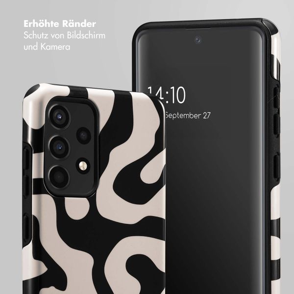 Selencia Vivid Back Cover für das Samsung Galaxy A52(s) (5G/4G) - Art Wave Black