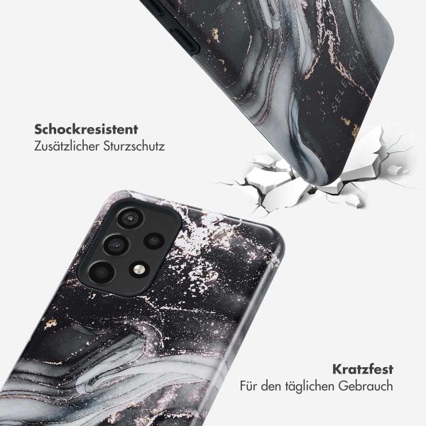 Selencia Vivid Back Cover für das Samsung Galaxy A52(s) (5G/4G) - Chic Marble Black