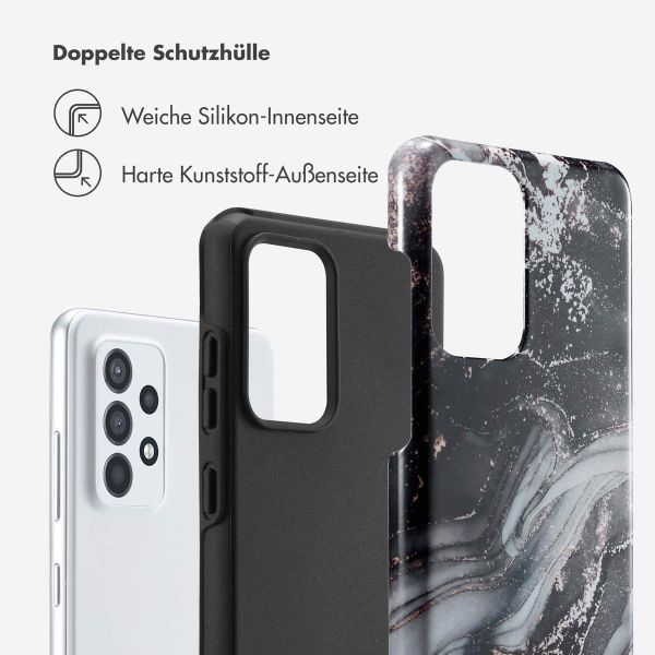 Selencia Vivid Back Cover für das Samsung Galaxy A52(s) (5G/4G) - Chic Marble Black