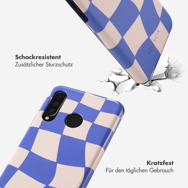 Selencia Vivid Back Cover für das Huawei P30 Lite - Groovy Sapphire Blue