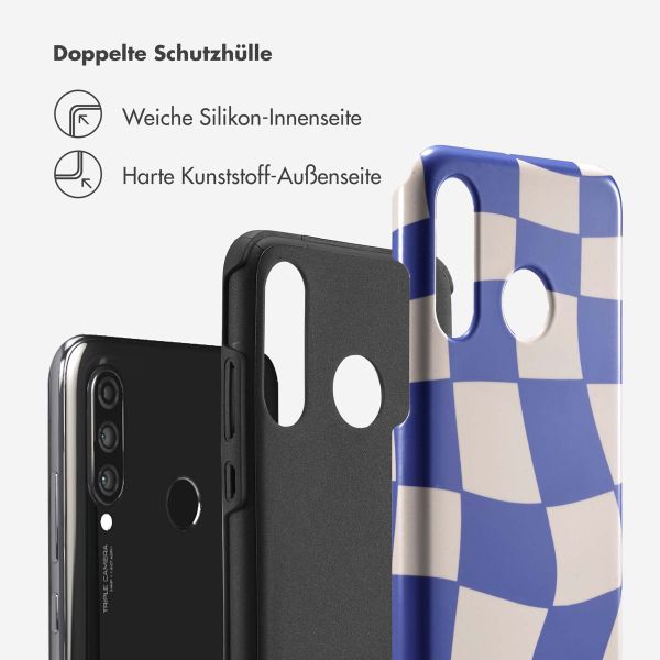 Selencia Vivid Back Cover für das Huawei P30 Lite - Groovy Sapphire Blue