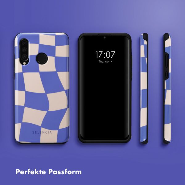 Selencia Vivid Back Cover für das Huawei P30 Lite - Groovy Sapphire Blue