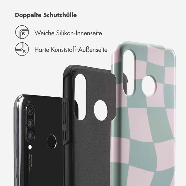 Selencia Vivid Back Cover für das Huawei P30 Lite - Groovy Sage Green