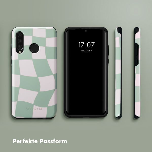 Selencia Vivid Back Cover für das Huawei P30 Lite - Groovy Sage Green