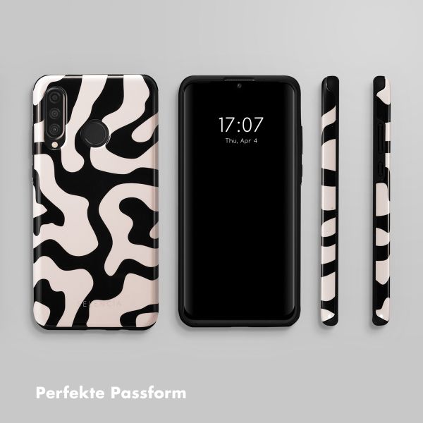 Selencia Vivid Back Cover für das Huawei P30 Lite - Art Wave Black