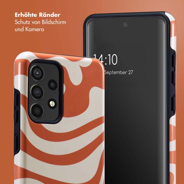 Selencia Vivid Back Cover für das Samsung Galaxy A52(s) (5G/4G) - Dream Swirl Orange