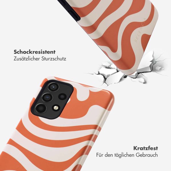 Selencia Vivid Back Cover für das Samsung Galaxy A52(s) (5G/4G) - Dream Swirl Orange