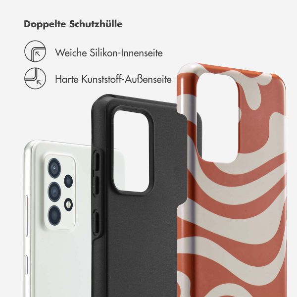 Selencia Vivid Back Cover für das Samsung Galaxy A52(s) (5G/4G) - Dream Swirl Orange