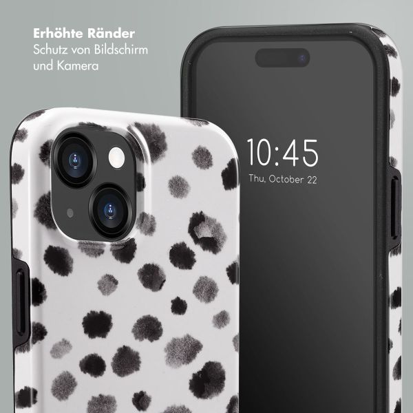 Selencia Vivid Back Cover für das iPhone 15  - Trendy Leopard