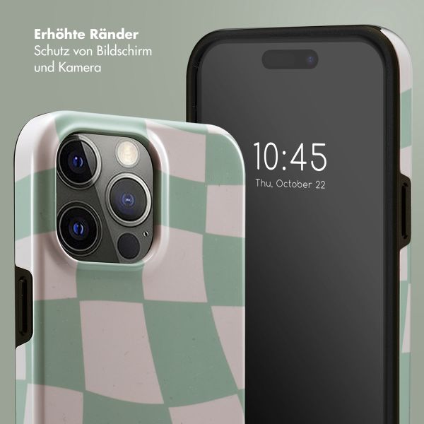 Selencia Vivid Back Cover für das iPhone 15 Pro Max - Groovy Sage Green
