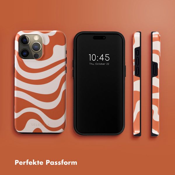 Selencia Vivid Back Cover für das iPhone 15 Pro Max - Dream Swirl Orange