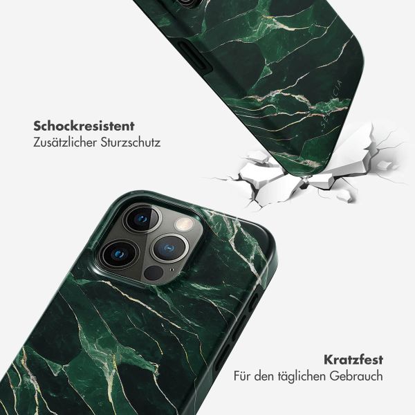 Selencia Vivid Back Cover für das iPhone 15 Pro - Chic Marble Quartz