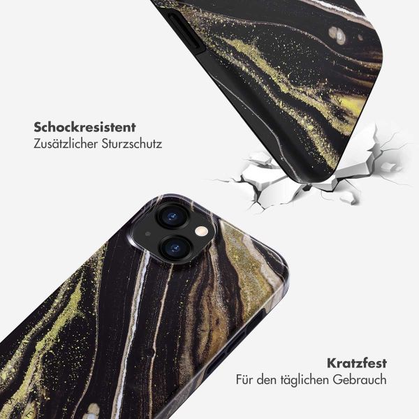 Selencia Vivid Back Cover für das iPhone 15  - Chic Marble