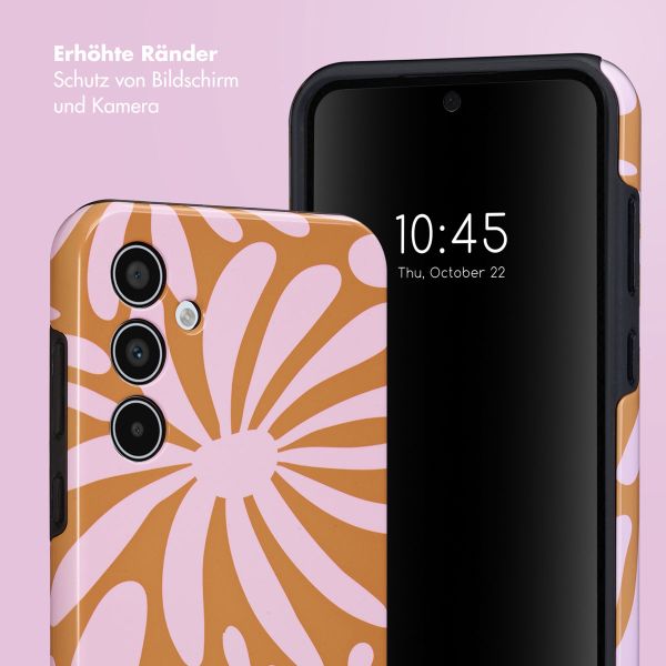 Selencia Vivid Back Cover für das Samsung Galaxy A35 - Modern Bloom Pink