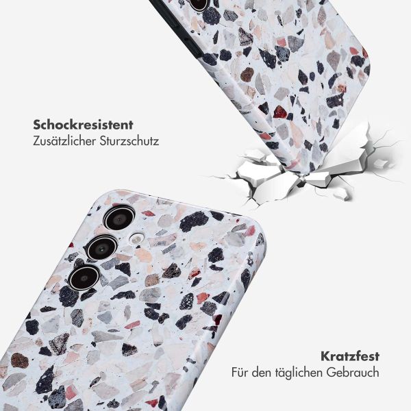 Selencia Vivid Back Cover für das Samsung Galaxy A35 - Chic Terazzo