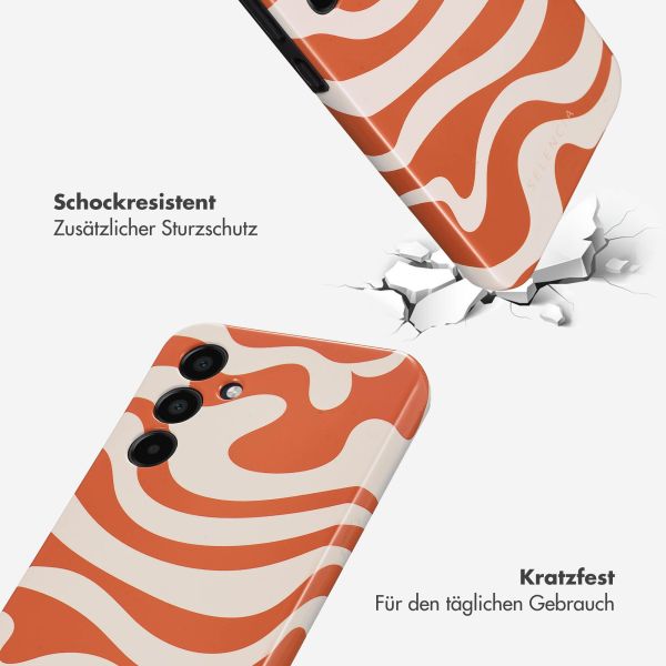 Selencia Vivid Back Cover für das Samsung Galaxy A35 - Dream Swirl Orange