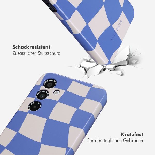 Selencia Vivid Back Cover für das Samsung Galaxy A35 - Groovy Sapphire Blue