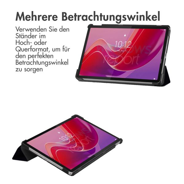 imoshion Design Trifold Klapphülle für das Lenovo Tab M11 - Don't touch