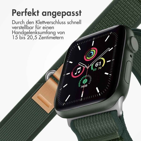 imoshion Nylon-Armband Trail für die Apple Watch Series 1-9 / SE - 38/40/41 mm / Series 10 - 42 mm - Army Green