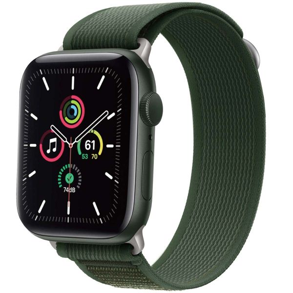 imoshion Nylon-Armband Trail für die Apple Watch Series 1-9 / SE - 38/40/41 mm / Series 10 - 42 mm - Army Green