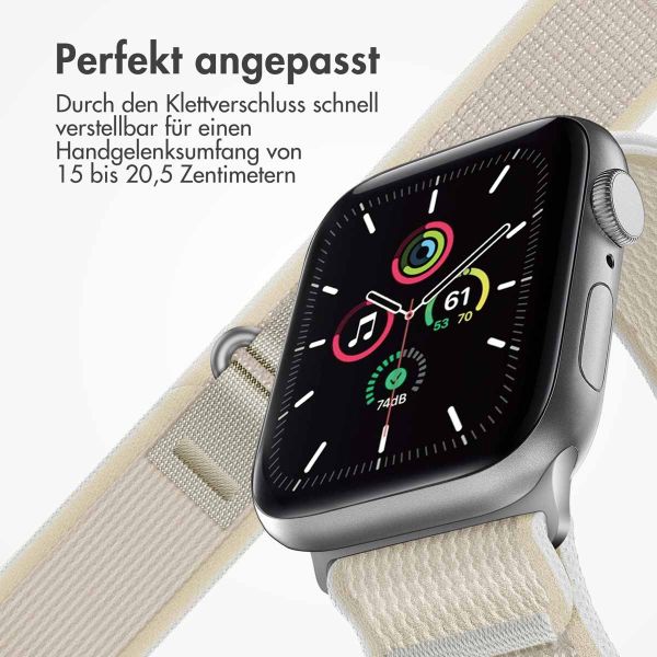 imoshion Nylon-Armband Trail für die Apple Watch Series 1-9 / SE - 38/40/41 mm / Series 10 - 42 mm - Starlight