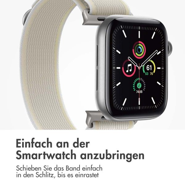 imoshion Nylon-Armband Trail für die Apple Watch Series 1-9 / SE - 38/40/41 mm / Series 10 - 42 mm - Starlight