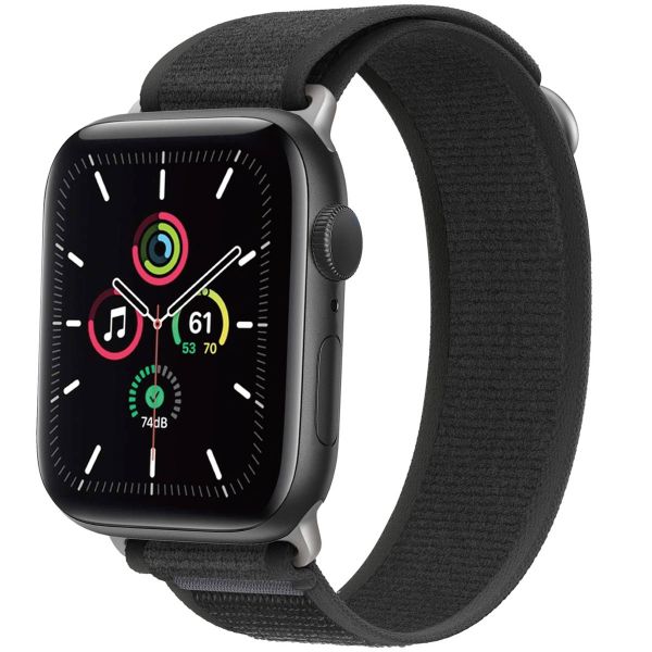 imoshion Nylon-Armband Trail für die Apple Watch Series 1-10 / SE / Ultra (2) - 42/44/45/46/49 mm - Pure Black