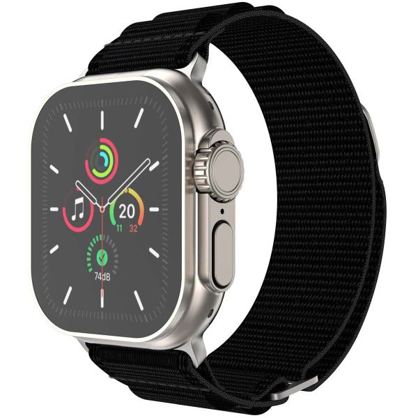 imoshion Nylon-Armband Alpine für die Apple Watch Series 1-9 / SE - 38/40/41 mm / Series 10 - 42 mm - Schwarz