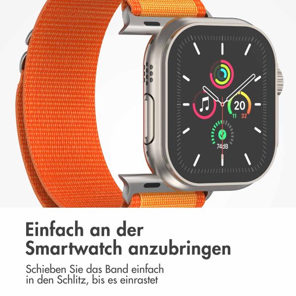 imoshion Nylon-Armband Alpine für die Apple Watch Series 1-9 / SE - 38/40/41 mm / Series 10 - 42 mm - Orange