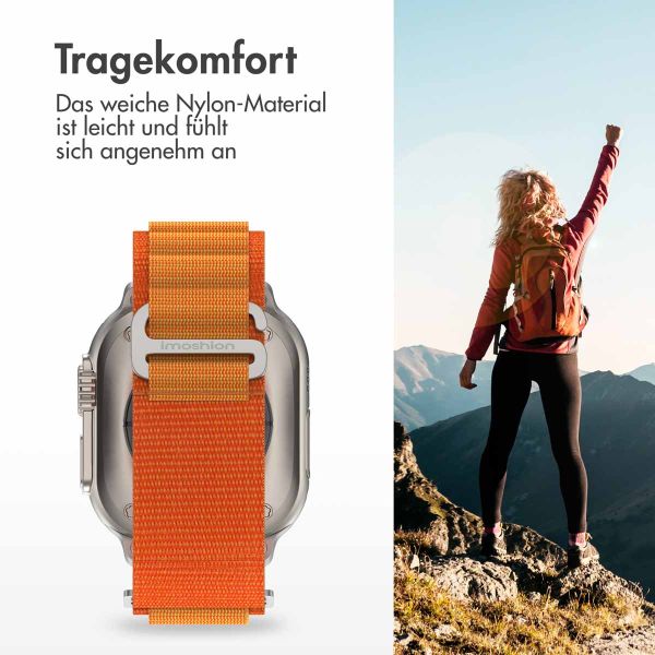 imoshion Nylon-Armband Alpine für die Apple Watch Series 1-9 / SE - 38/40/41 mm / Series 10 - 42 mm - Orange